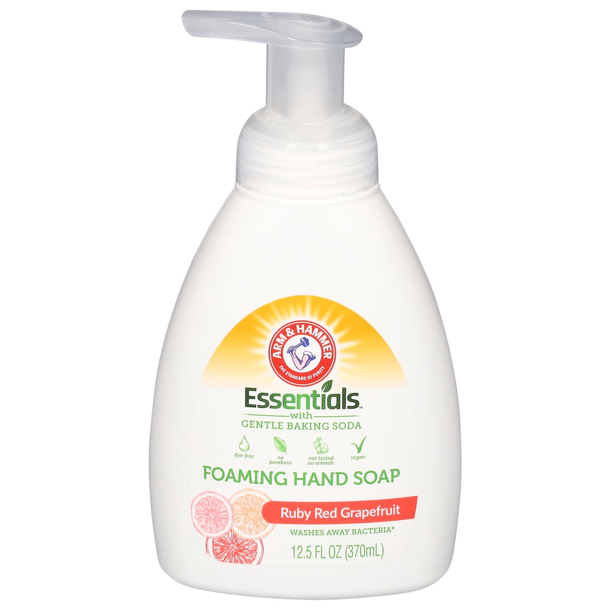 slide 2 of 13, ARM & HAMMER Essentials Ruby Red Grapefruit Foaming Hand Soap 12.5 fl oz, 12.5 oz