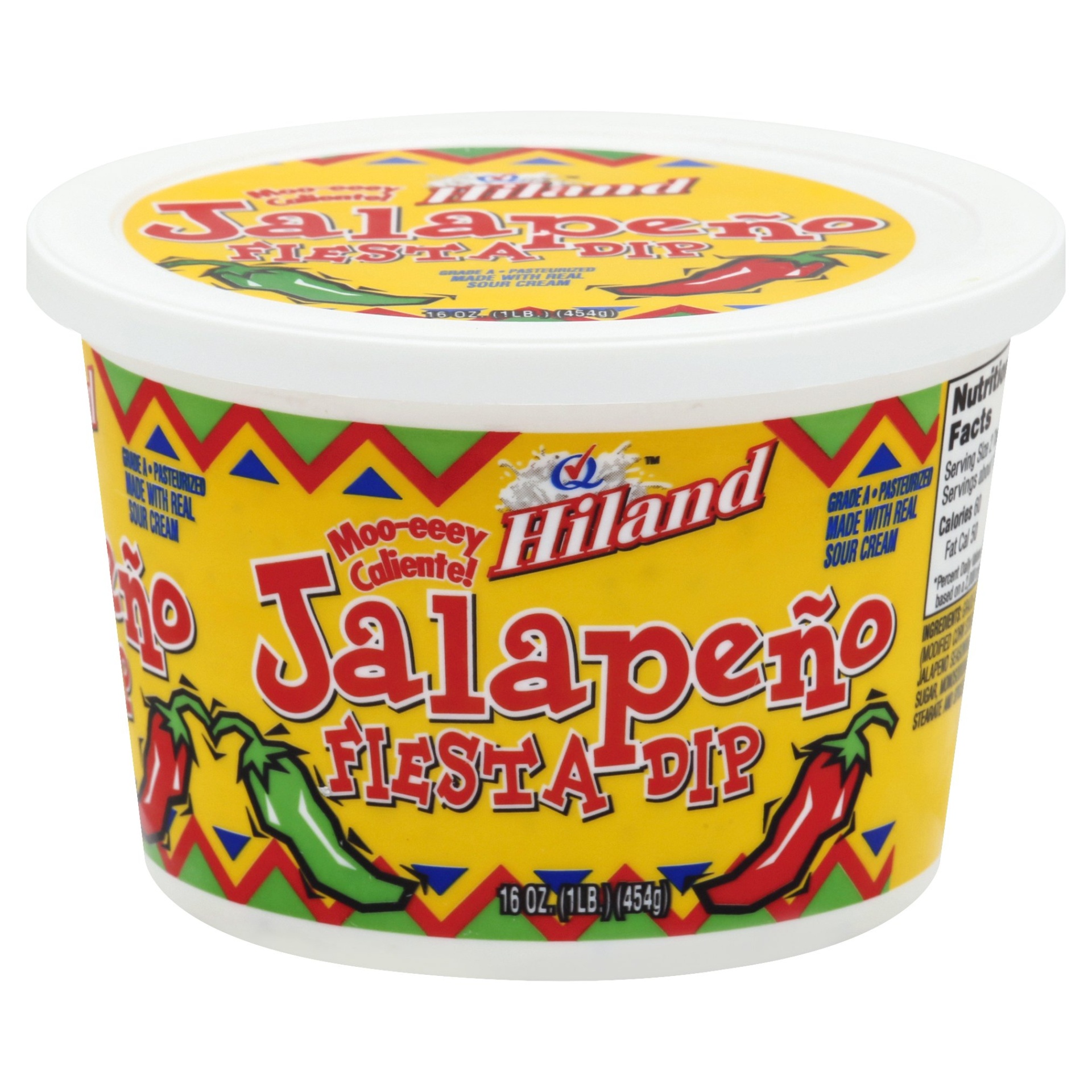 slide 1 of 1, Hiland Dairy Jalapeno Fiesta Dip, 16 oz