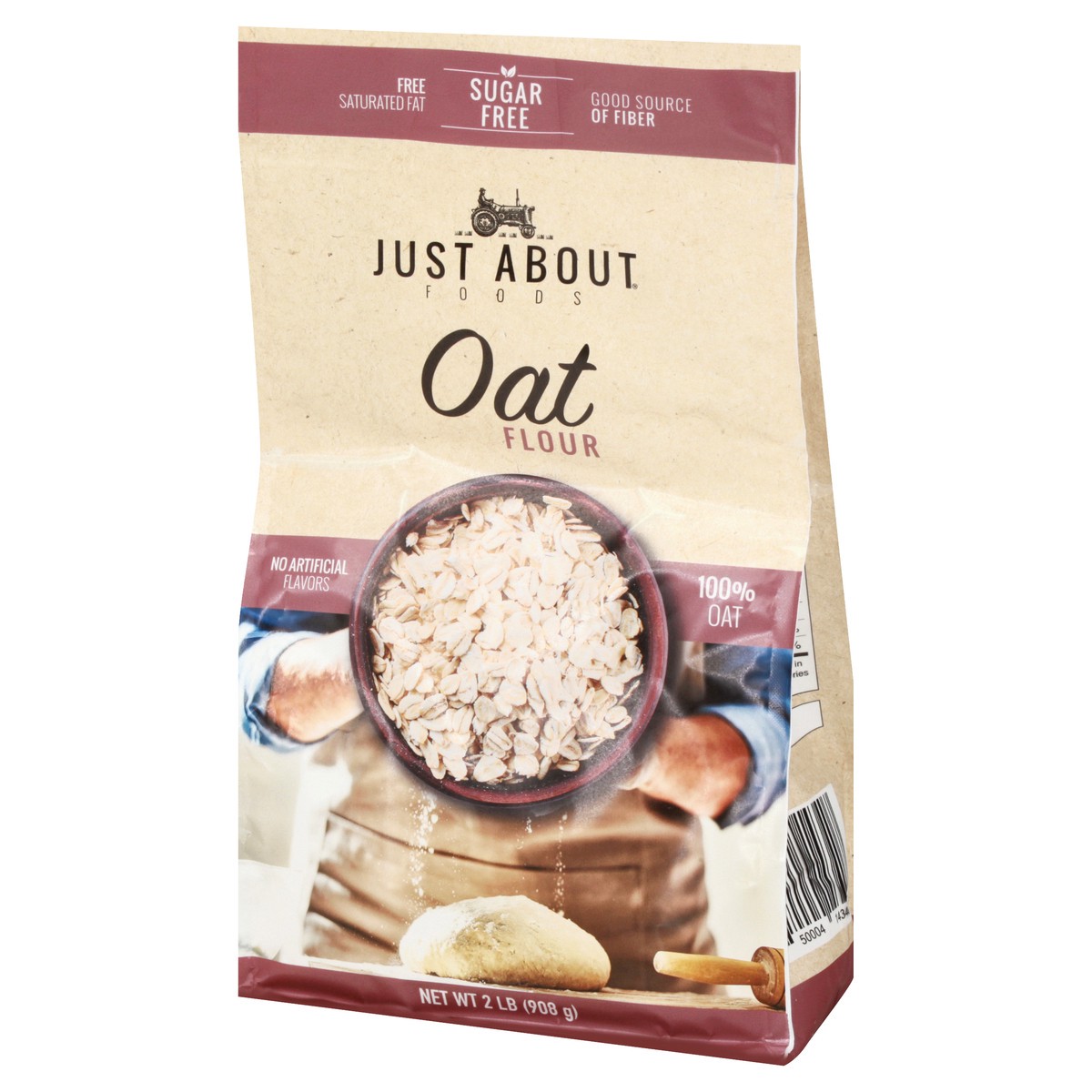 slide 2 of 9, Just About Foods Oat Flour, 2 lb