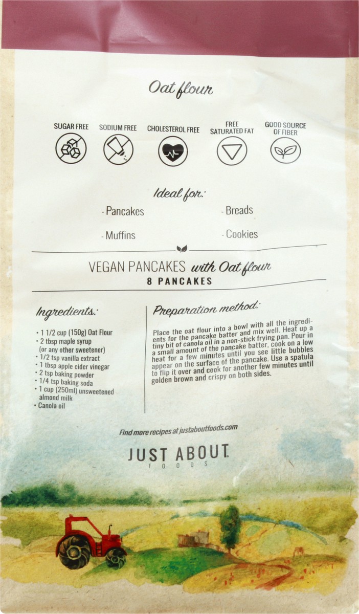 slide 7 of 9, Just About Foods Oat Flour, 2 lb