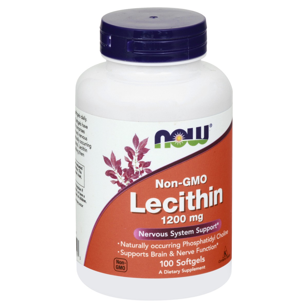 slide 8 of 9, NOW Lecithin 1200 mg - 100 Softgels, 100 ct