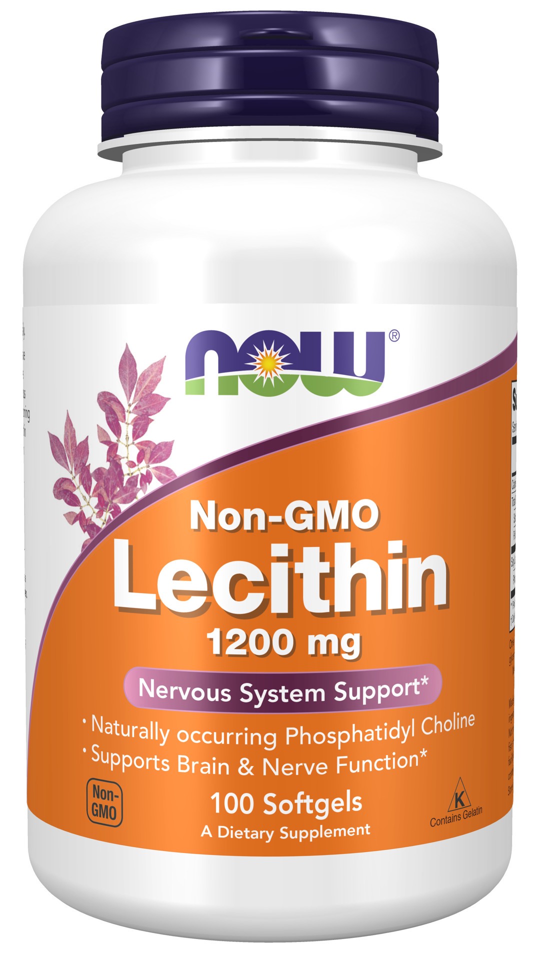 slide 1 of 9, NOW Lecithin 1200 mg - 100 Softgels, 100 ct