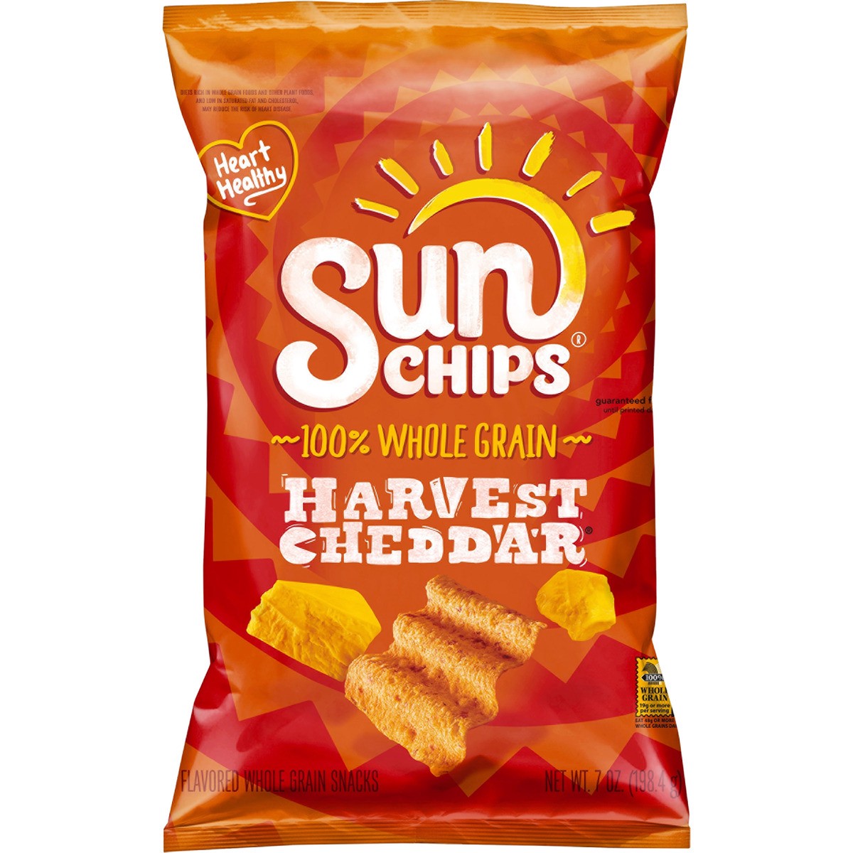 slide 1 of 9, SunChips Whole Grain Snacks, 7 oz