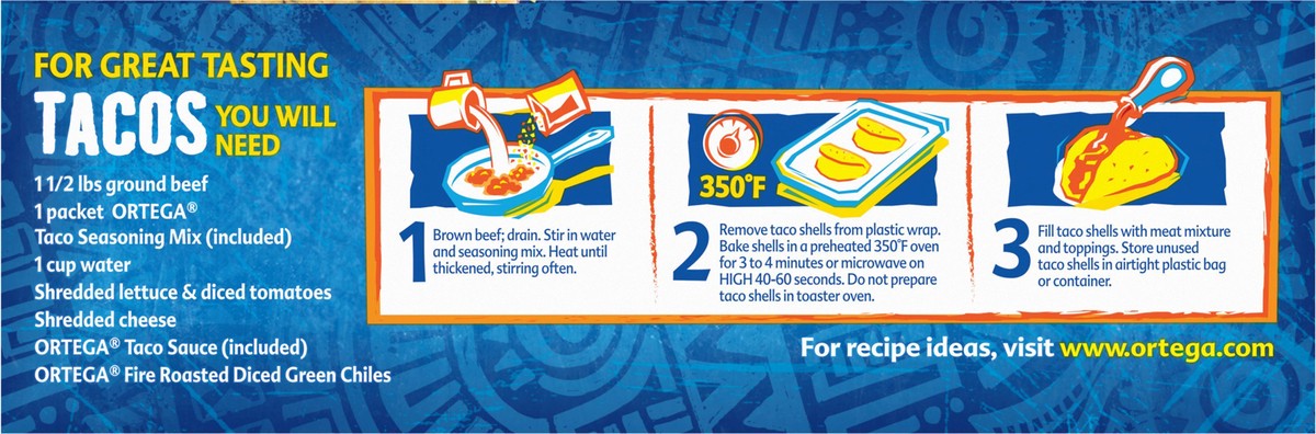 slide 9 of 14, Ortega Taco Dinner Kit Value Pack, 14.9 oz, 1 ct