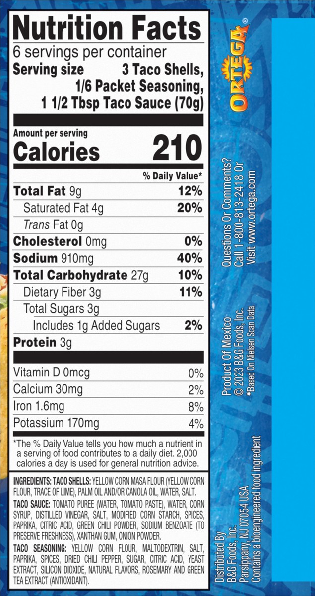 slide 10 of 14, Ortega Taco Dinner Kit Value Pack, 14.9 oz, 1 ct