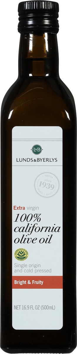 slide 4 of 8, L&B Bright & Fruity Extra Virgin 100% California Olive Oil - 16.9 fl oz, 16.9 fl oz