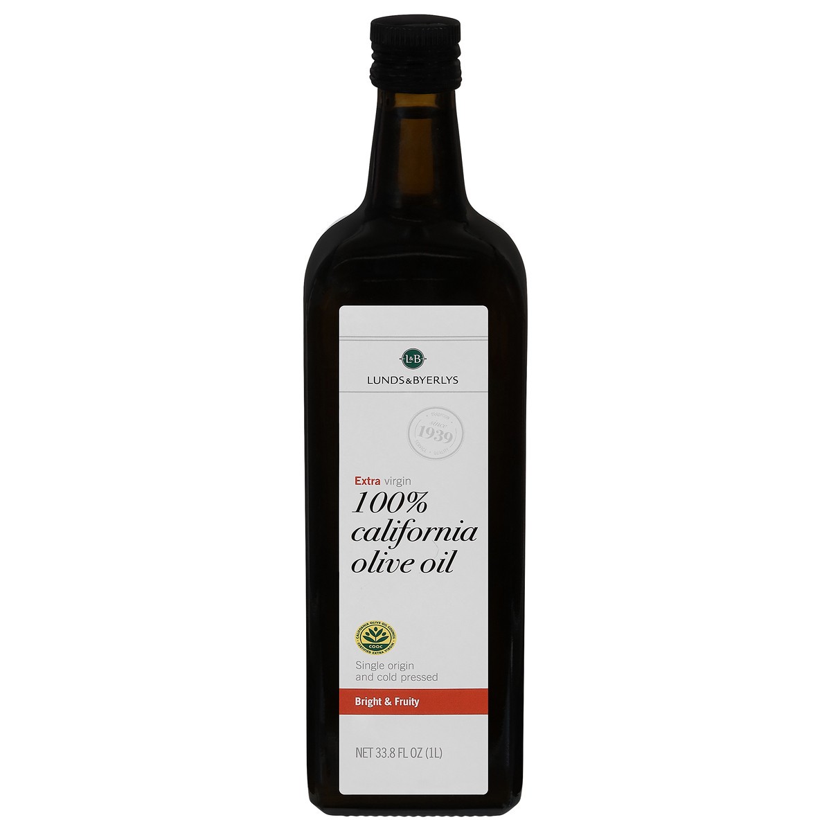 slide 1 of 8, L&B Bright & Fruity Extra Virgin 100% California Olive Oil 33.8 fl oz, 33.8 fl oz