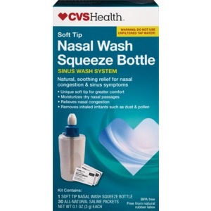 slide 1 of 1, CVS Health Nasal Wash Squeeze Bottle Sinus Wash System, 0.1 oz
