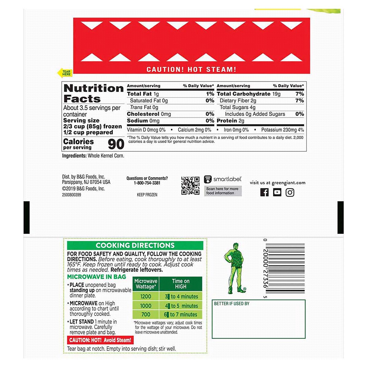 slide 2 of 2, Green Giant Simply Steam Niblets Corn, 10 oz, 10 oz