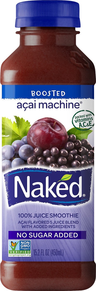 slide 1 of 6, Naked Acai Machine 100% Juice Smoothie - 15.2 oz, 15.2 oz