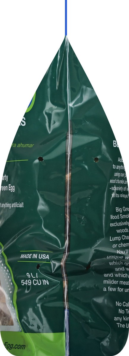 slide 11 of 11, Big Green Egg Hickory Smoking Chunks 9 lt, 9 liter