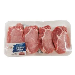 Weis Fresh from the Farm Boneless Rib End Pork Chops