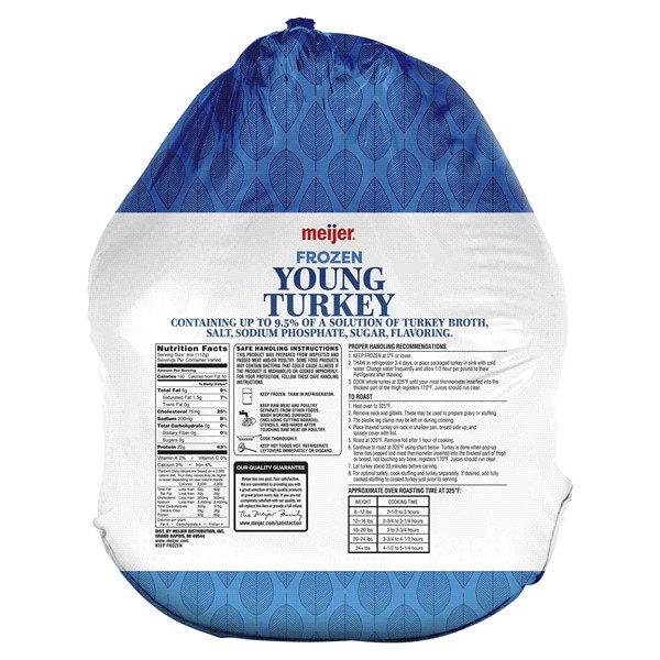 slide 4 of 5, Meijer Frozen Young Turkey, 10 to, per lb