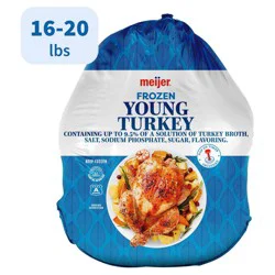 Meijer Frozen Young Turkey, 16-20 Lbs