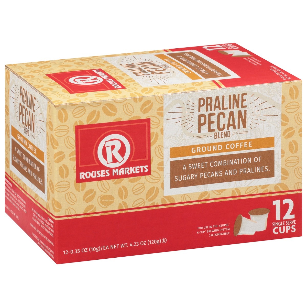 slide 8 of 14, Rouses Markets Single Serve Cups Praline Pecan Blend Ground Coffee- 12 ct, 12 ct