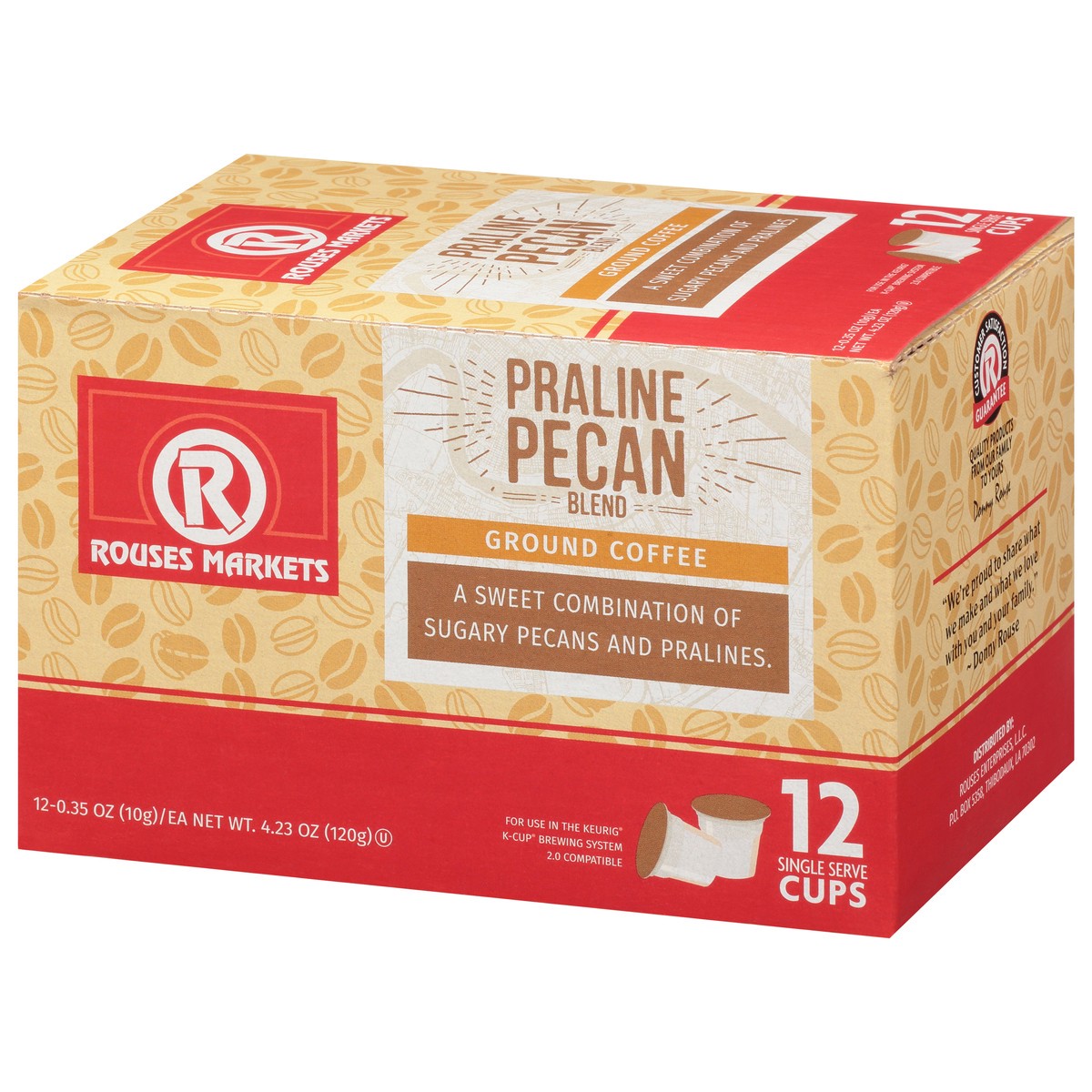 slide 6 of 14, Rouses Markets Single Serve Cups Praline Pecan Blend Ground Coffee- 12 ct, 12 ct