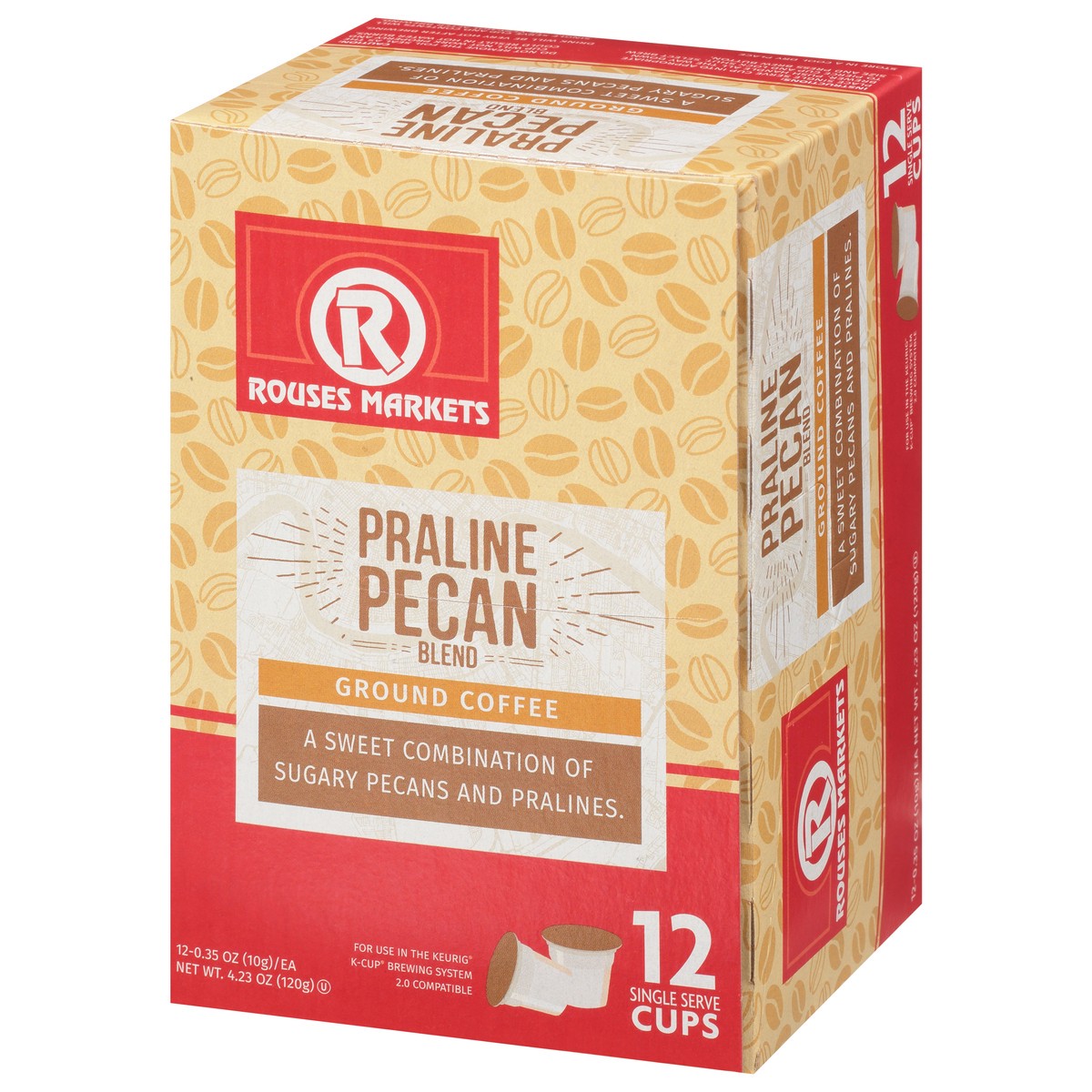 slide 4 of 14, Rouses Markets Single Serve Cups Praline Pecan Blend Ground Coffee- 12 ct, 12 ct