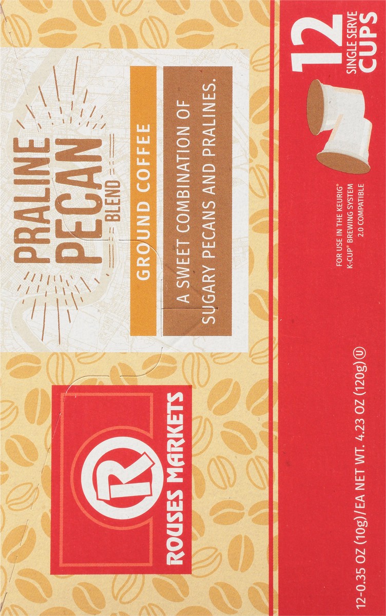 slide 10 of 14, Rouses Markets Single Serve Cups Praline Pecan Blend Ground Coffee- 12 ct, 12 ct