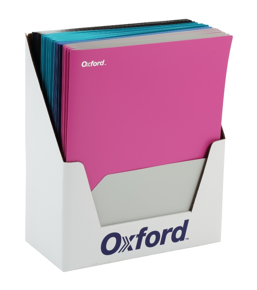 slide 1 of 1, Oxford Twin Pocket Folder - Assorted, 1 ct