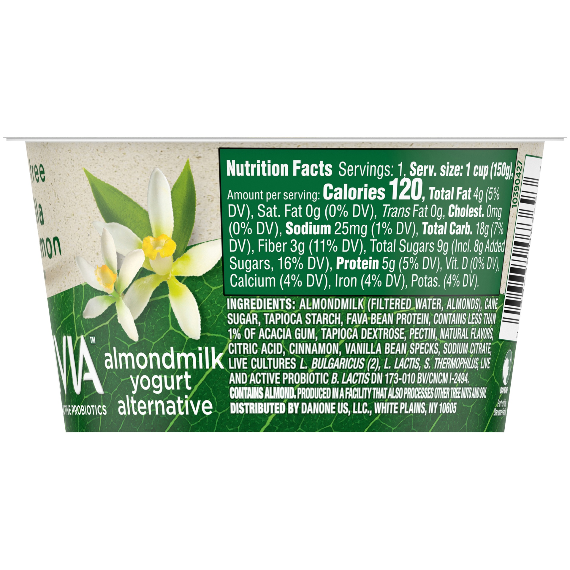 slide 2 of 7, Activia Vanilla Cinnamon Almond Milk Yogurt Alternative, 5.3 oz