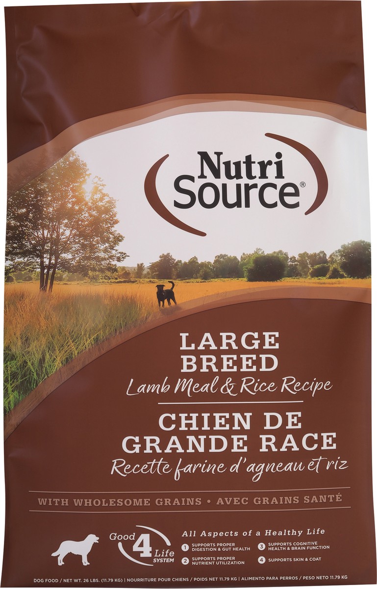 slide 7 of 14, NutriSource Large Breed Lamb Meal & Rice Recipe Dog Food 26 lb, 26 lb