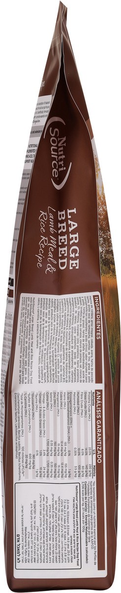slide 12 of 14, NutriSource Large Breed Lamb Meal & Rice Recipe Dog Food 26 lb, 26 lb