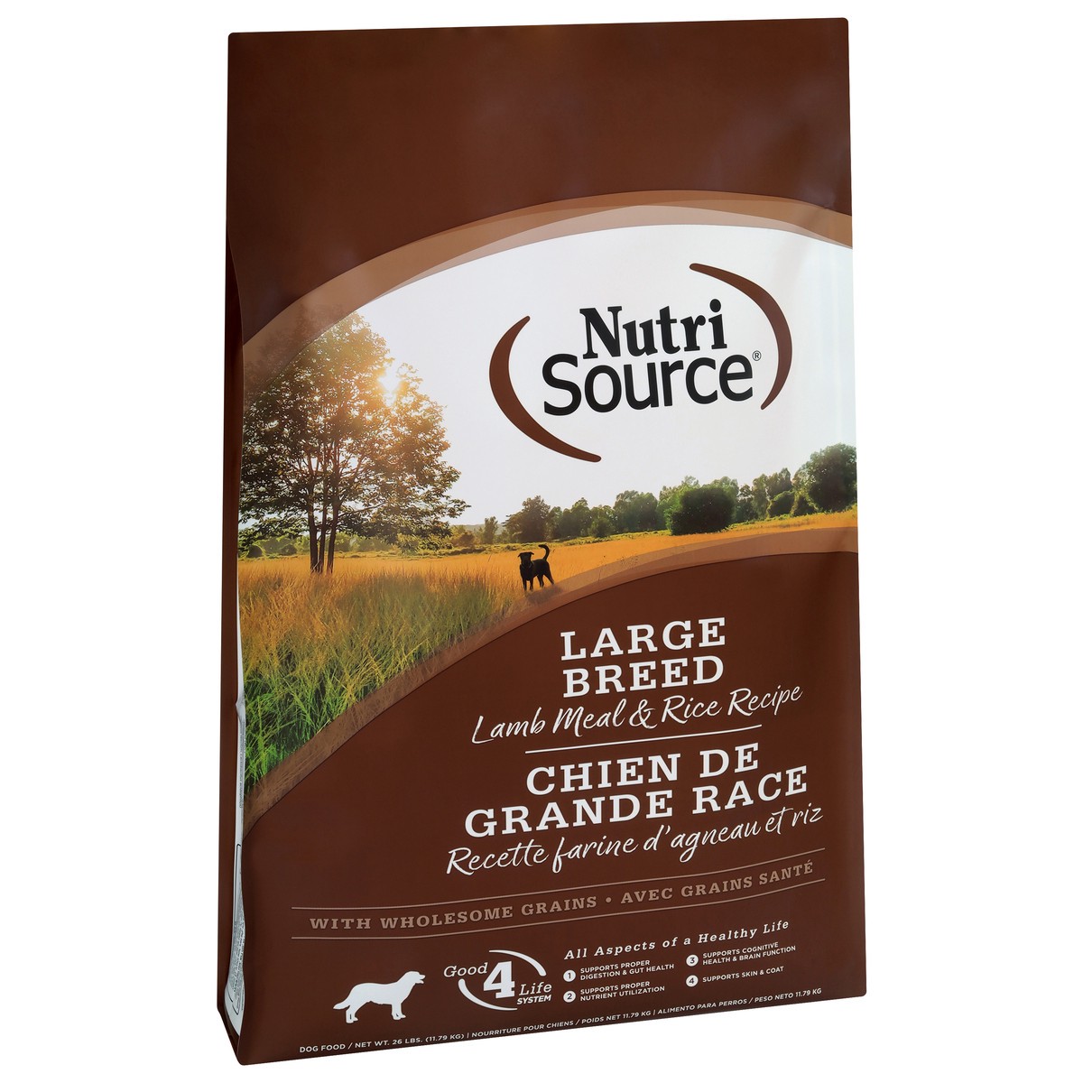 slide 4 of 14, NutriSource Large Breed Lamb Meal & Rice Recipe Dog Food 26 lb, 26 lb
