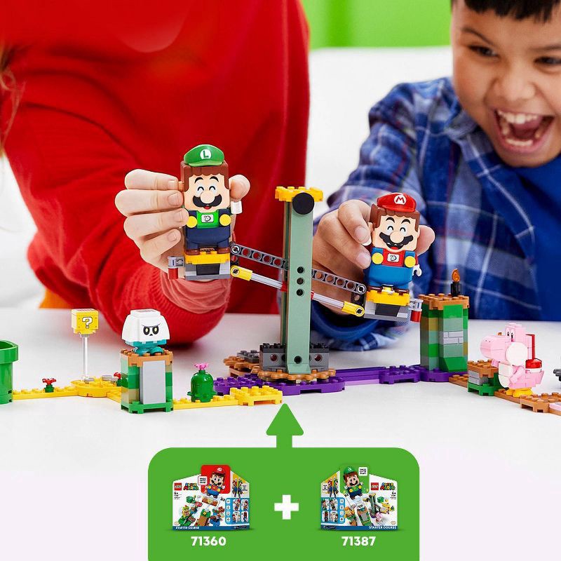 slide 6 of 8, LEGO Super Mario Adventures Luigi Starter Course Toy 71387, 280 ct