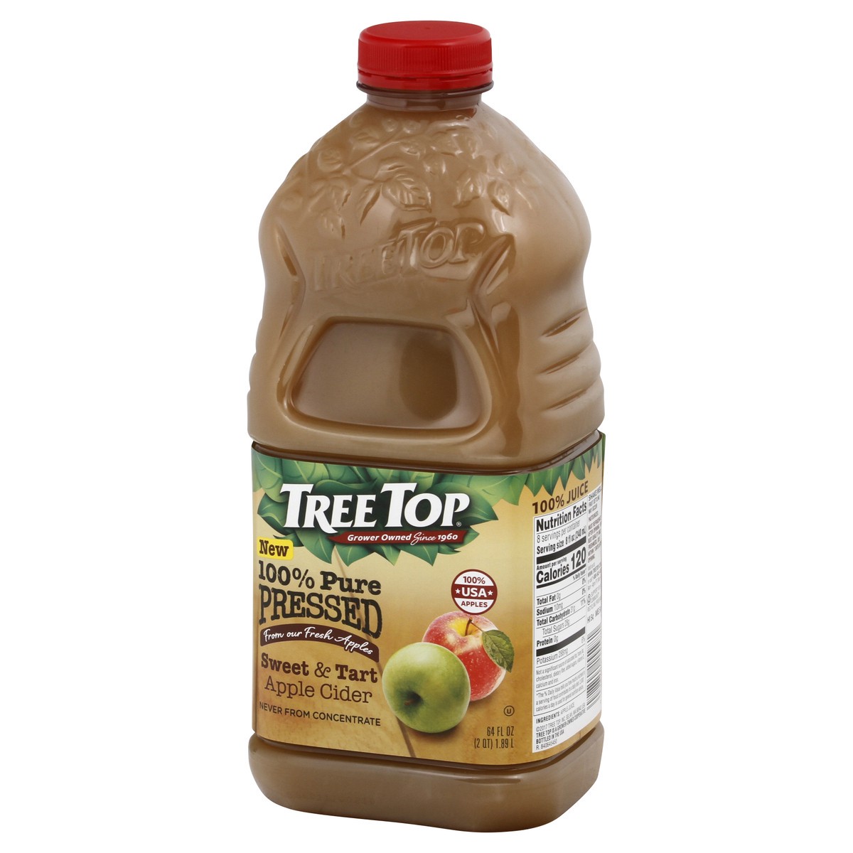 slide 3 of 9, Tree Top Apple Cider 64 oz, 