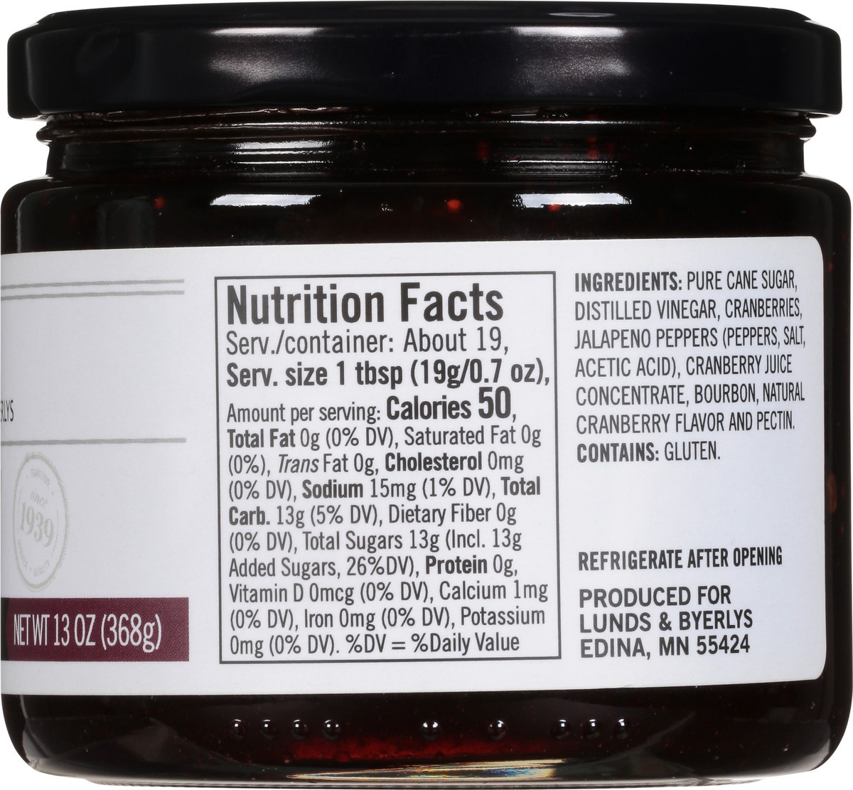 slide 3 of 9, Lunds & Byerlys Premium Cranberry Bourbon Pepper Jelly 13 oz, 13 oz