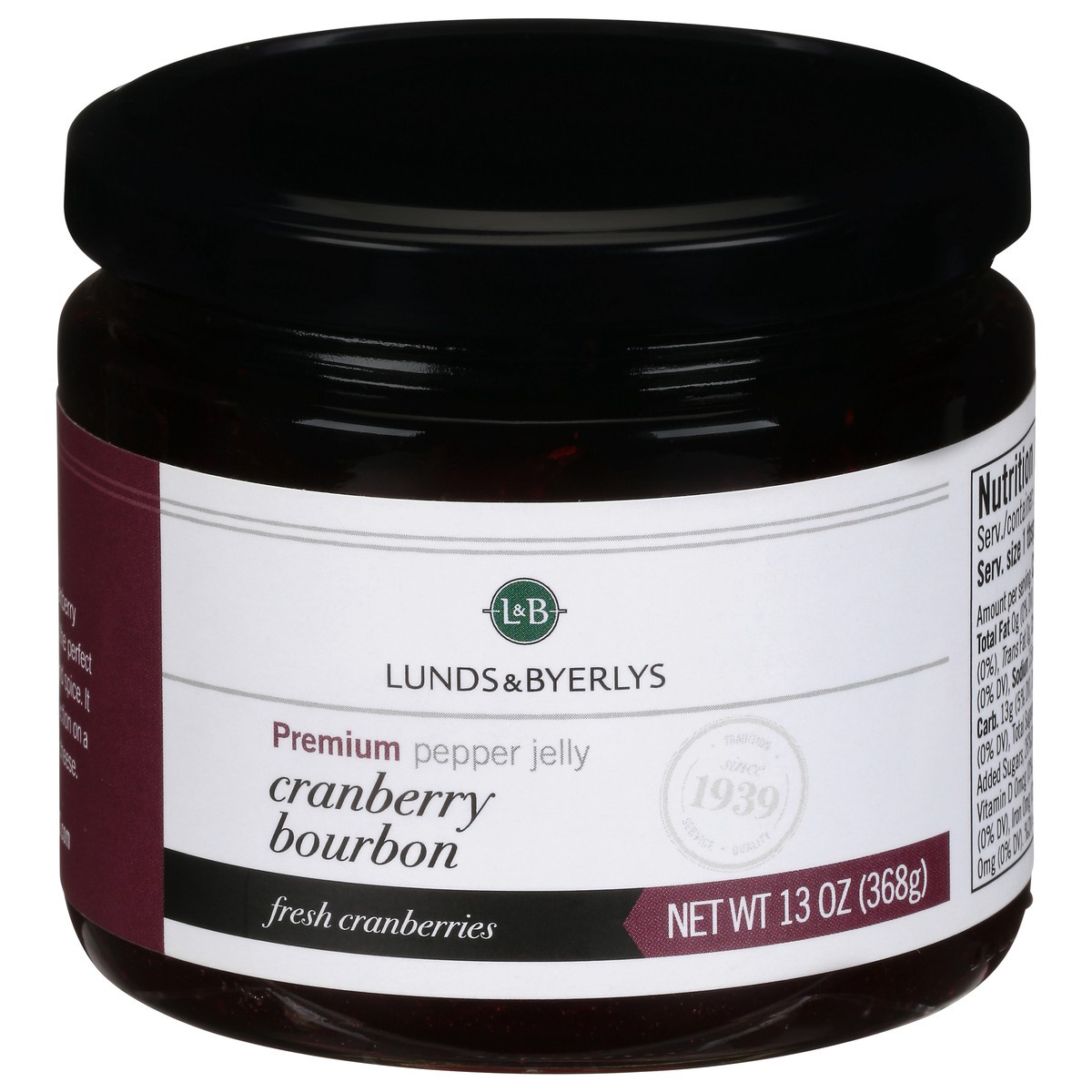 slide 1 of 9, Lunds & Byerlys Premium Cranberry Bourbon Pepper Jelly 13 oz, 13 oz