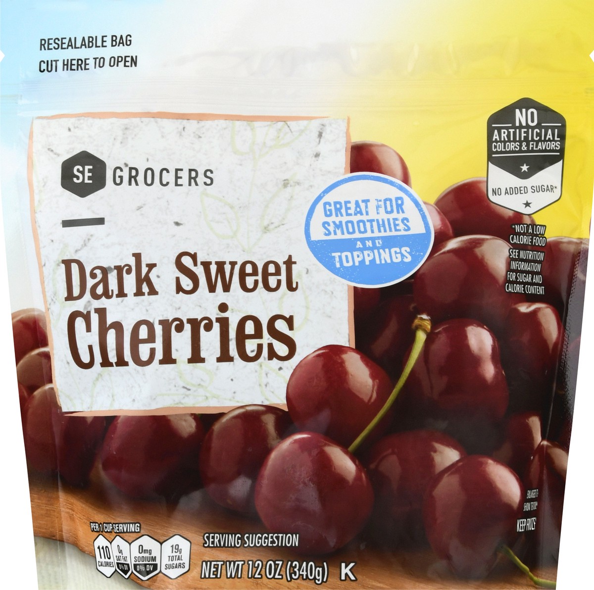 slide 1 of 12, SE Grocers Dark Sweet Cherries, 12 oz