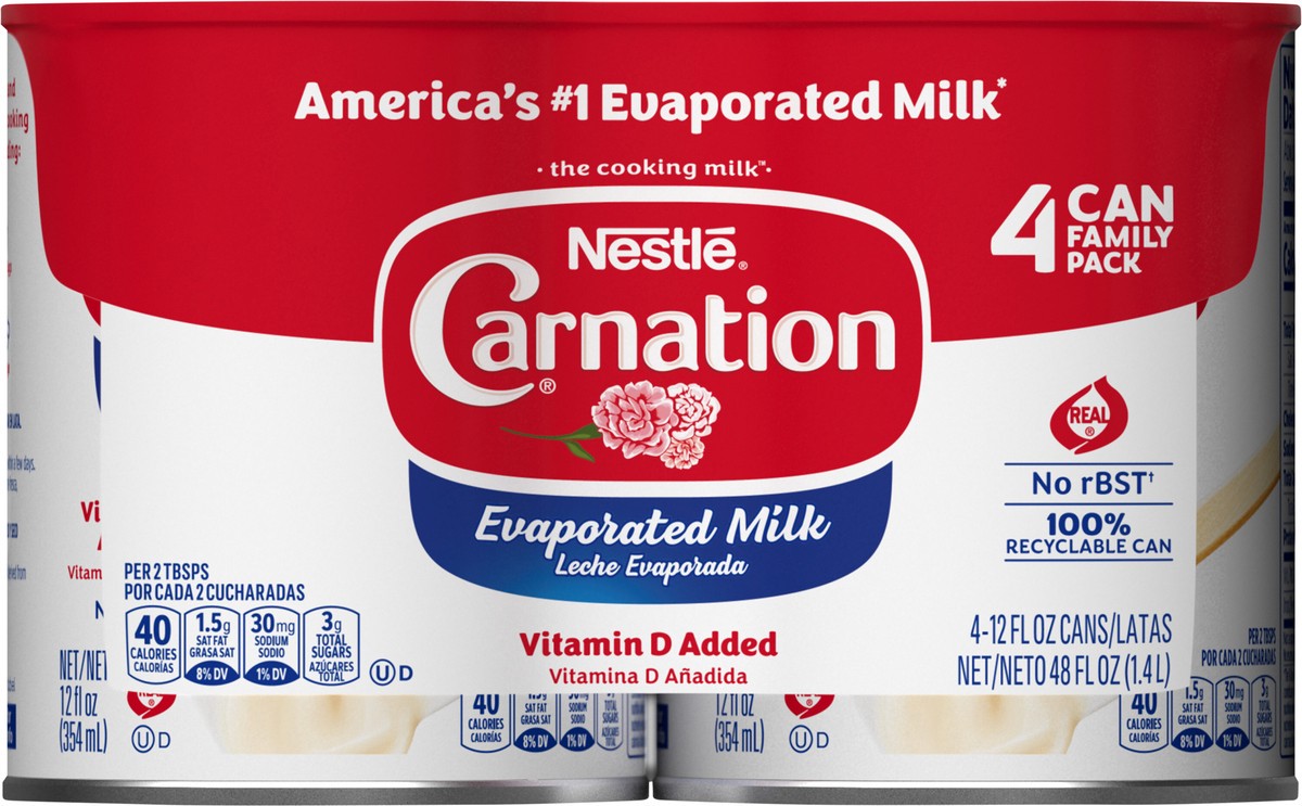 slide 4 of 8, Carnation Vitamin D Added Evaporated Milk, 4 ct
