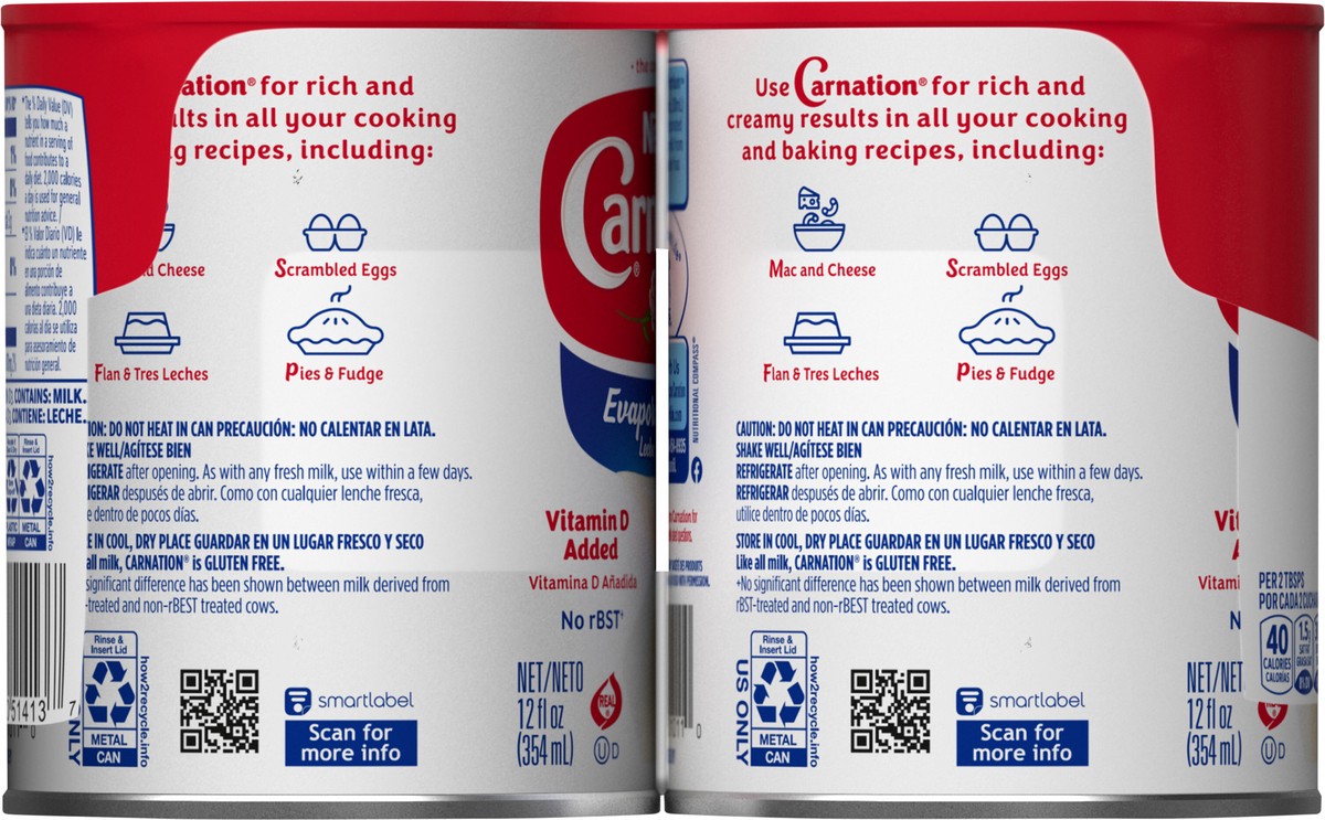 slide 8 of 8, Carnation Vitamin D Added Evaporated Milk, 4 ct