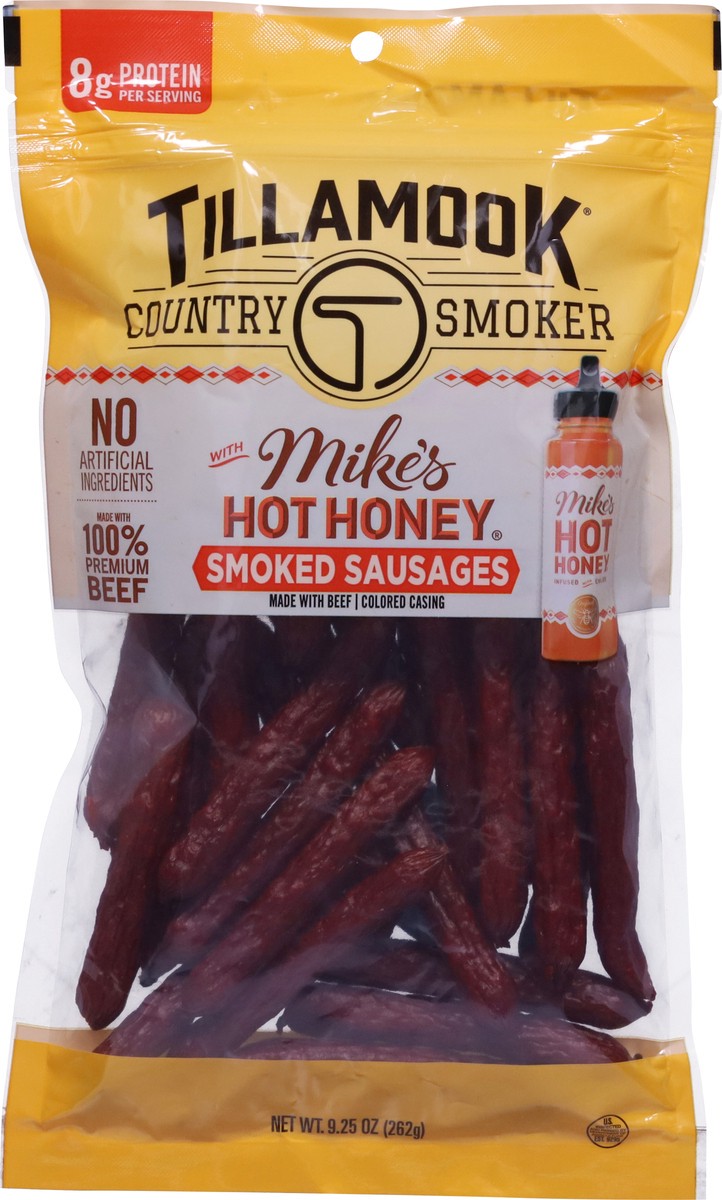 slide 9 of 15, Tillamook Country Smoker Mike's Hot Honey Smoked Sausage 9.25 oz, 9.25 oz