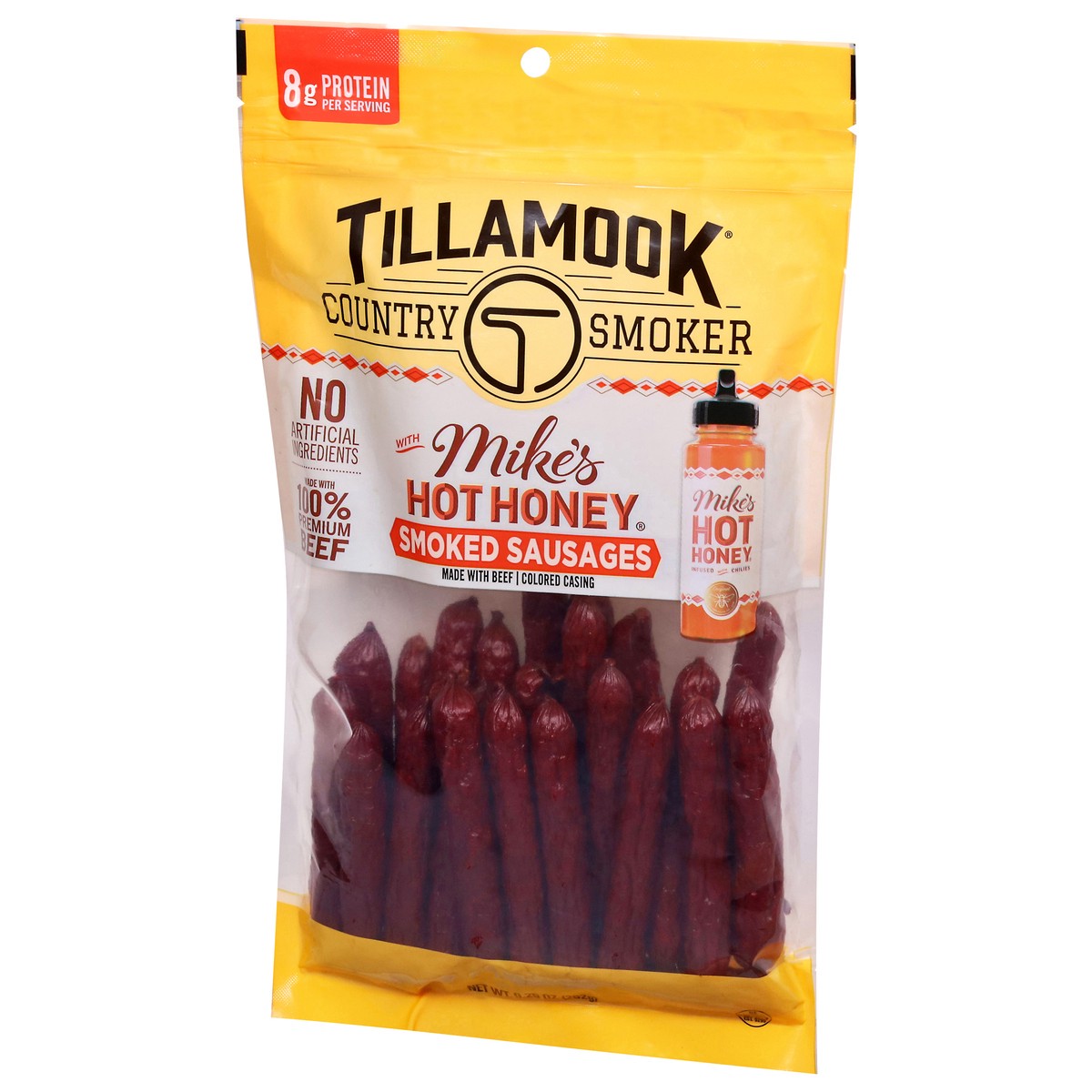 slide 2 of 15, Tillamook Country Smoker Mike's Hot Honey Smoked Sausage 9.25 oz, 9.25 oz