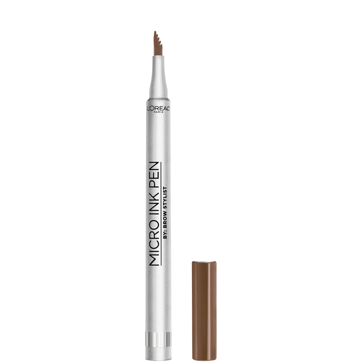 slide 1 of 1, L'Oréal Brow Stylist Micro Ink Pen By Brow Stylist, Up To 48Hr Wear, Light Brunette, 1 ct