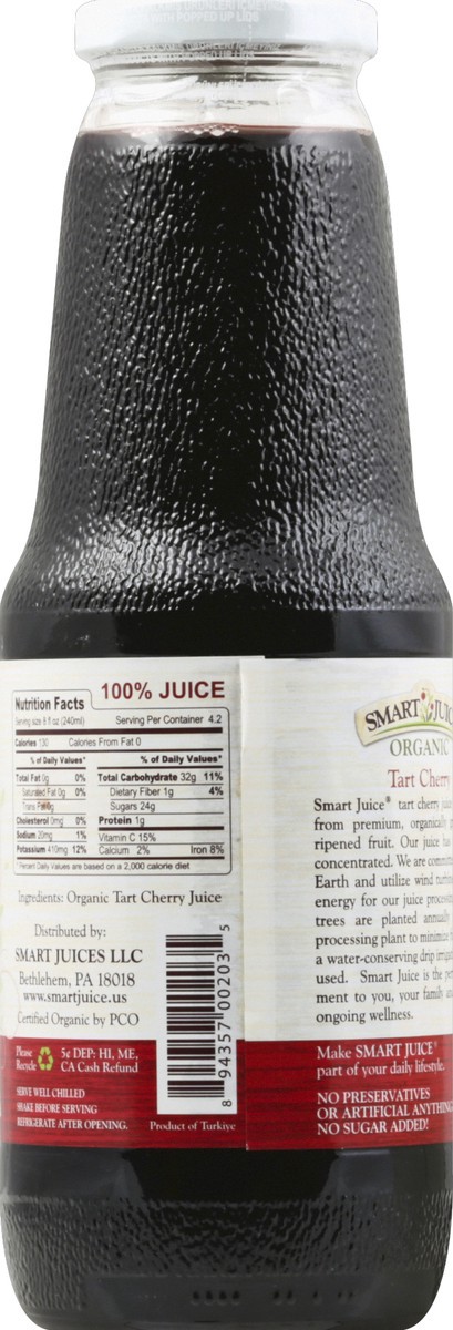 slide 3 of 7, Smart Juice Organic Tart Cherry - 32 fl oz, 32 fl oz