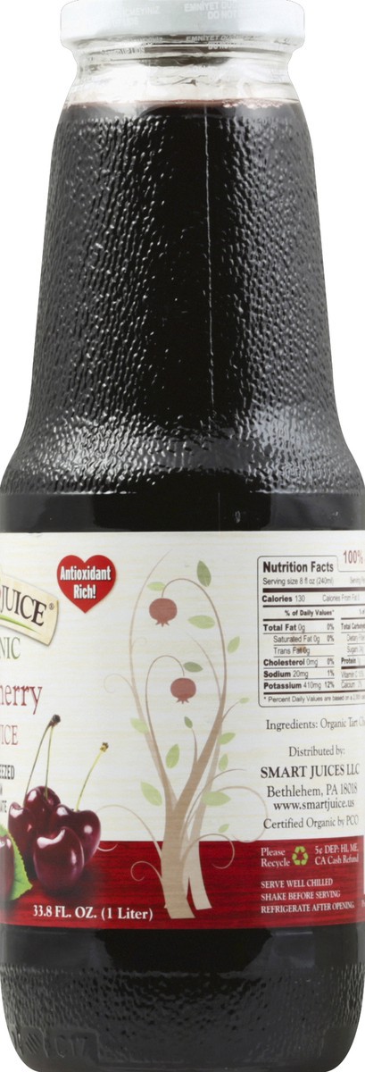 slide 6 of 7, Smart Juice Organic Tart Cherry - 32 fl oz, 32 fl oz