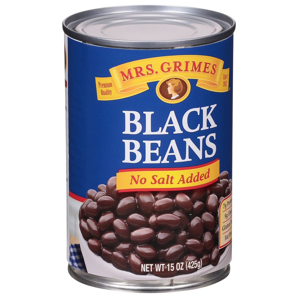 slide 2 of 9, Mrs Grimes No Salt Added Black Beans 15 oz, 15 oz