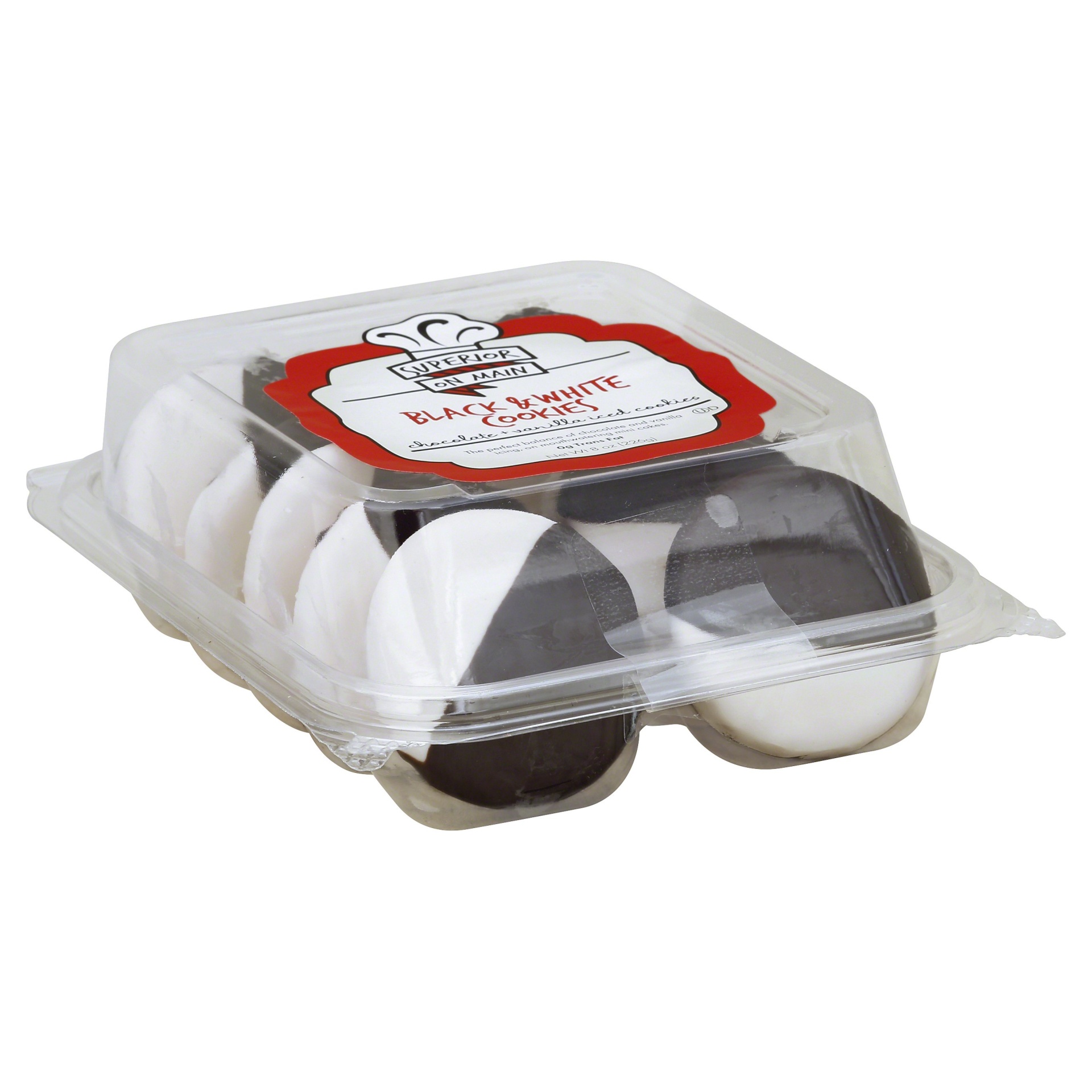 slide 1 of 4, Superior on Main Superior Mini Black & White Cookies, 8 oz