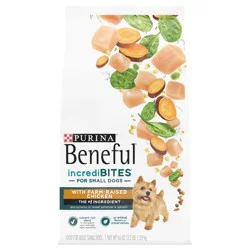 Purina Beneful Incredibites With Farm-Raised Chicken Natural Small Breed Dry Dog Food With Added Vitamins, Minerals and Nutrients
