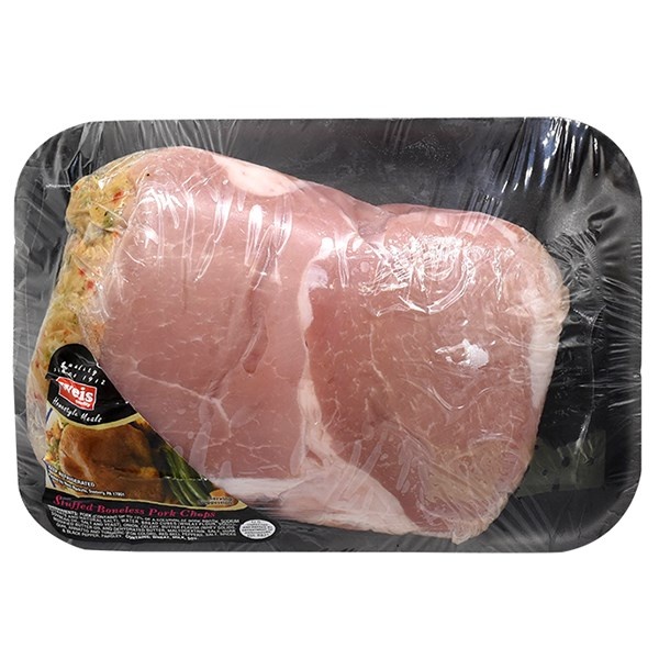 slide 1 of 1, Stuffed Boneless Pork Chops, per lb