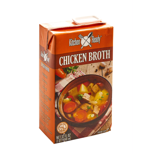 slide 1 of 1, Kitchen Ready chicken broth, 32 fl oz