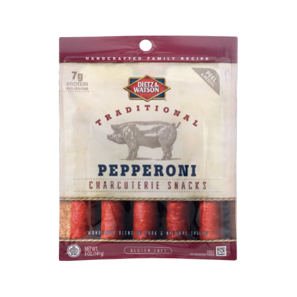 slide 1 of 1, Dietz & Watson Traditional Pepperoni Charcuterie Snacks, 5 oz