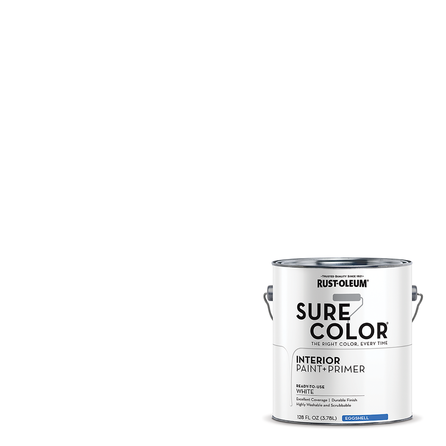 slide 1 of 5, Rustoleum Rust-Oleum Sure Color Wall Paint- 380220, Gallon, Eggshell Linen White, 1 ct