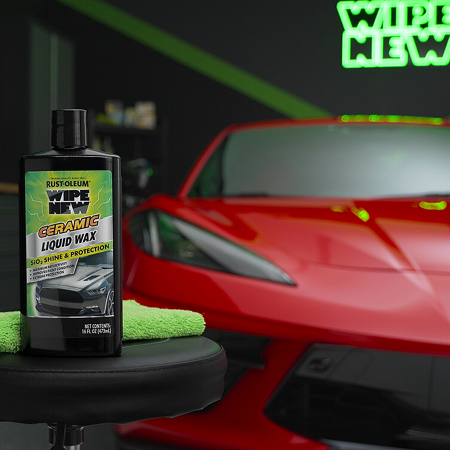 slide 2 of 4, Rustoleum Rust-Oleum Wipe New Ceramic Liquid Wax, 16 fl oz