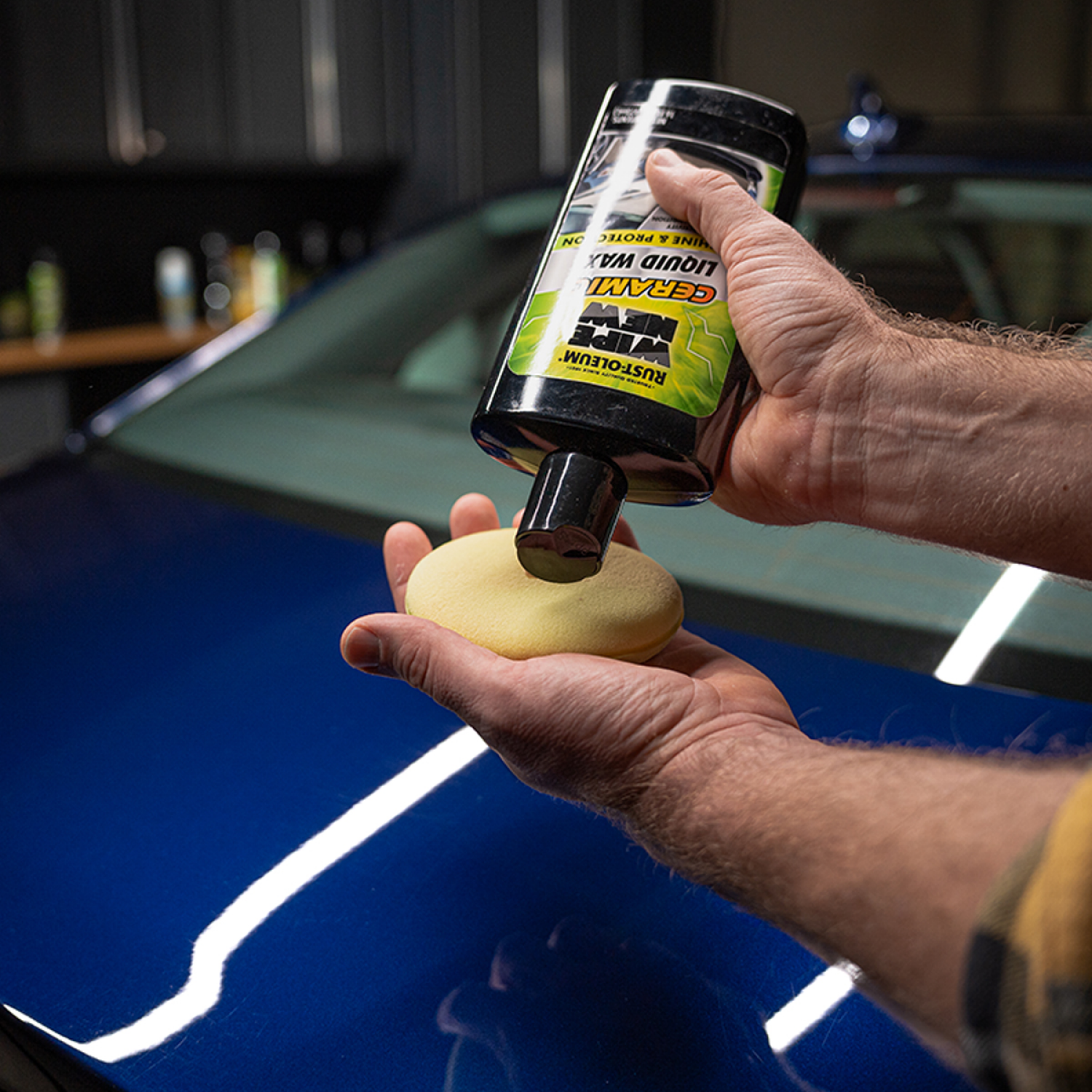 slide 3 of 4, Rustoleum Rust-Oleum Wipe New Ceramic Liquid Wax, 16 fl oz