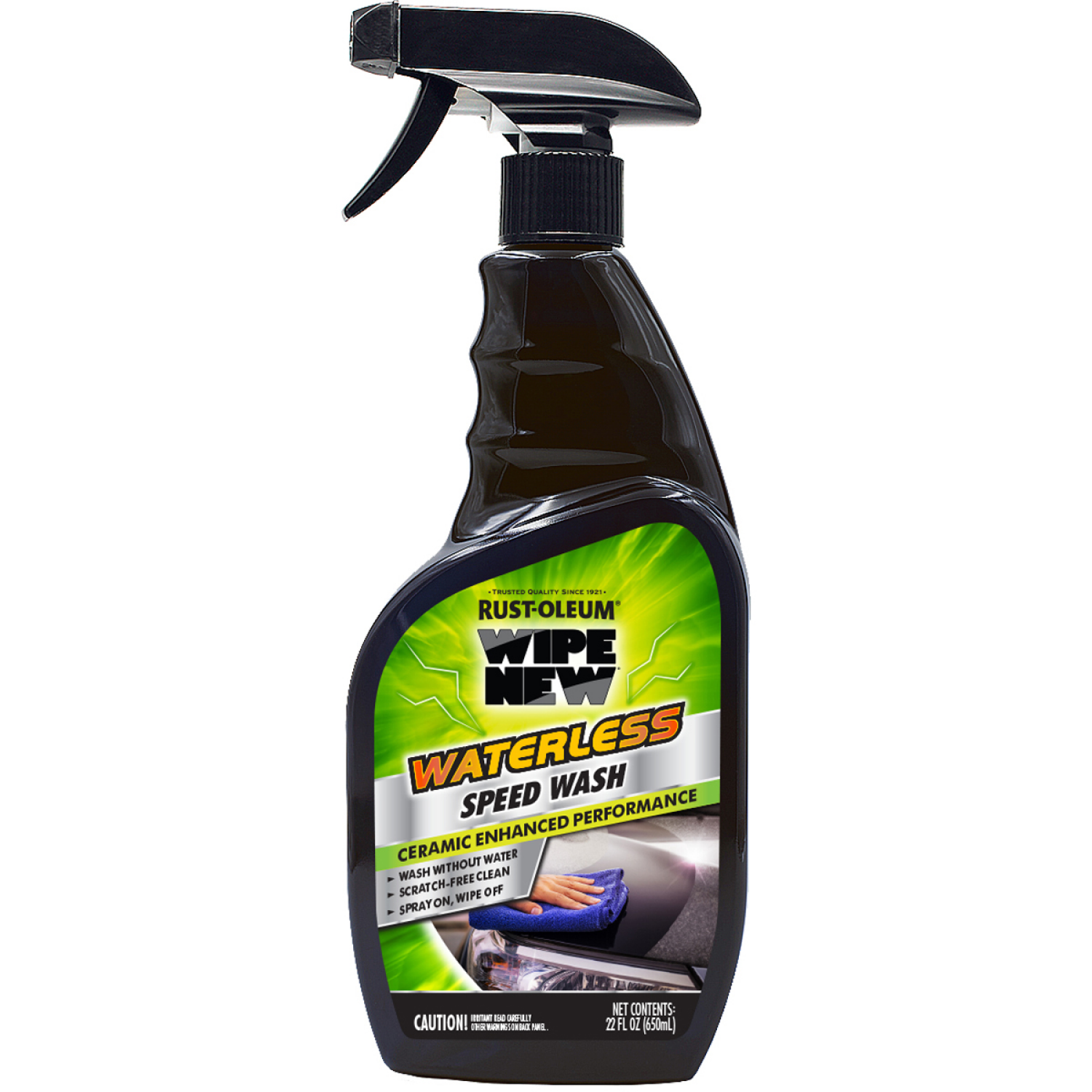 slide 1 of 5, Rustoleum Rust-Oleum Wipe New Waterless Speed Wash spray, 22 oz