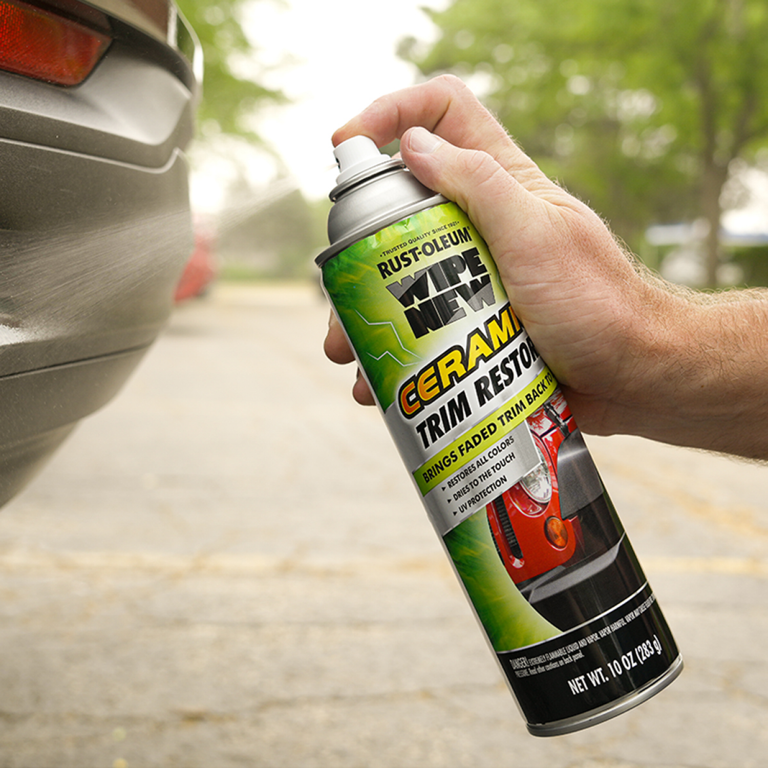 slide 2 of 5, Rustoleum Rust-Oleum Wipe New Ceramic Trim Restore spray, 10 oz